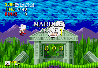 White Sonic in Sonic 1